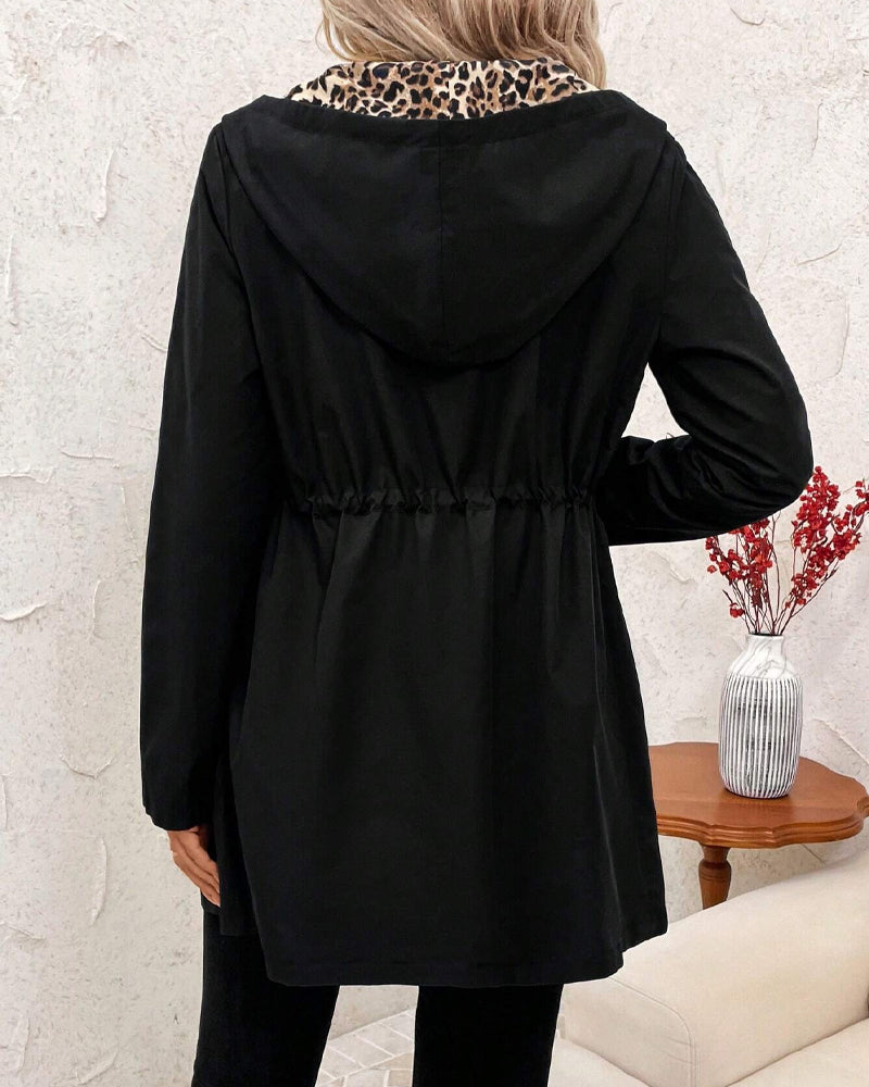 Jenn - Reversible Leopard Print Jacket