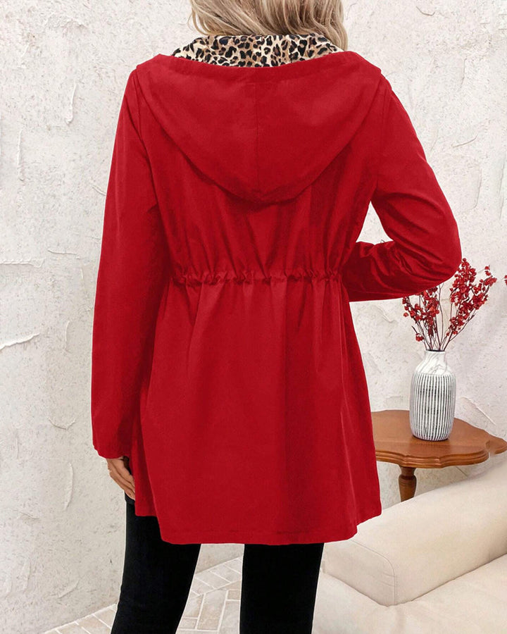 Jenn - Reversible Leopard Print Jacket